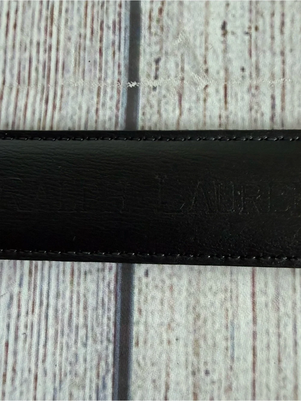 RALPH LAUREN Black Equestrian Belt Small